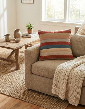 3' 2 x 3' 3 Hand Woven Pillow Wool Square Rug