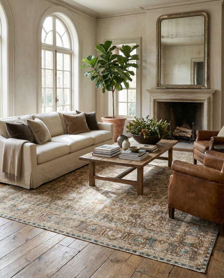 9' 5 x 12' 3 Hand Knotted Ultra Vintage Persian Wool Rug