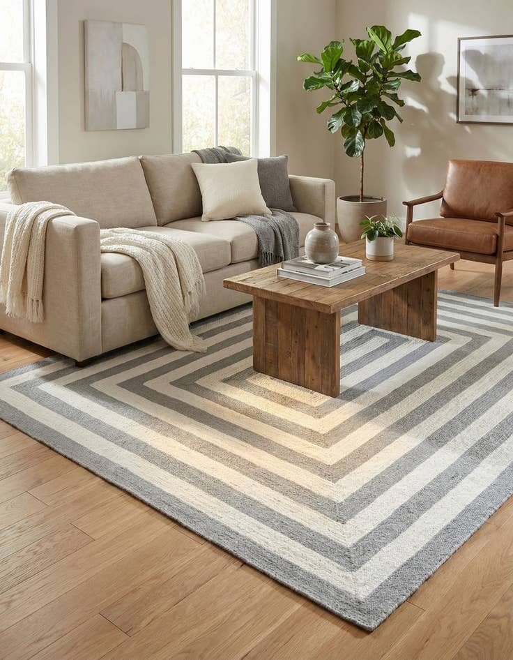 Detail image of 7' 10 x 10' Easy-Clean Eco Verse Washable Indoor / Outdoor Rug