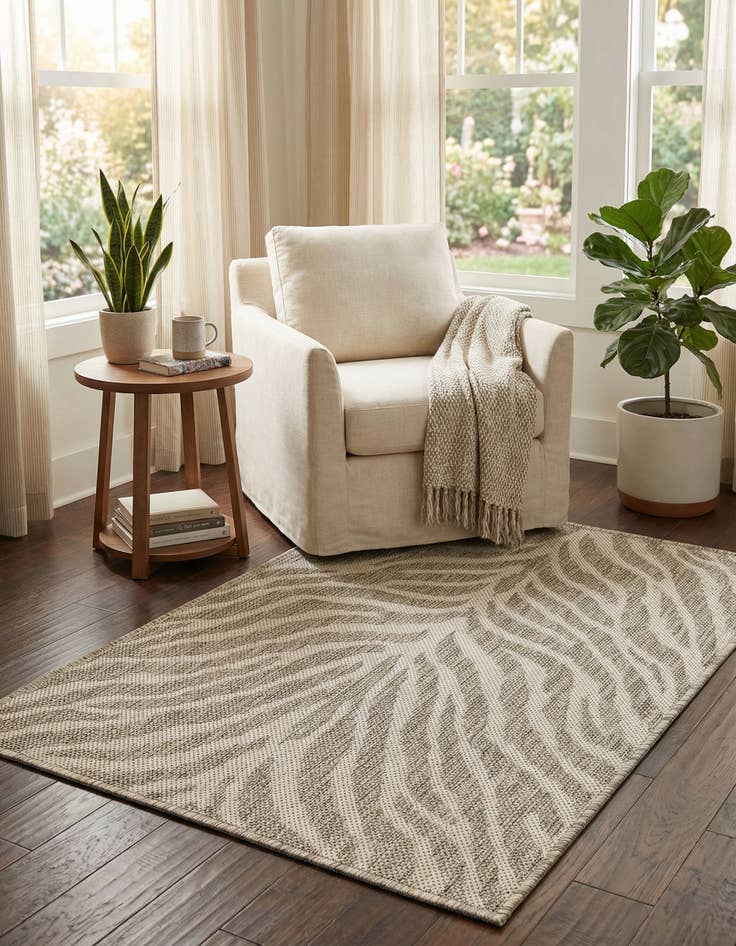 Detail image of 2' x 3'  Washable Safari Indoor / Outdoor Rug