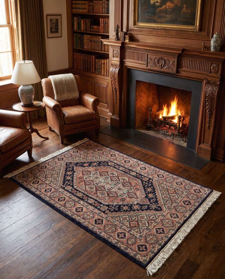 4' 3 x 6' Hand Knotted Bokhara Oriental Wool Rug