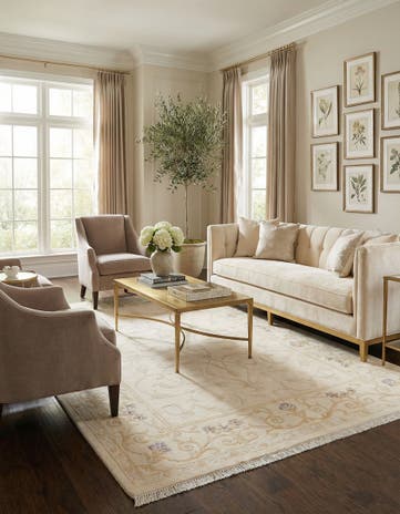5' 7 x 7' 11 Hand Knotted Darya Wool Rug