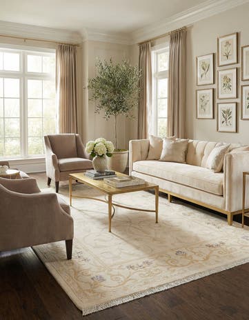 5' 7 x 7' 11 Hand Knotted Darya Wool Rug