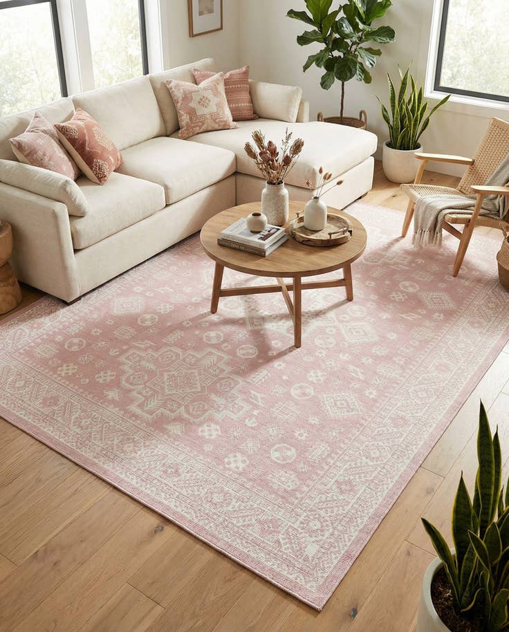 Detail image of 9' x 12' Easy-Clean Aztec Indoor / Outdoor Rug