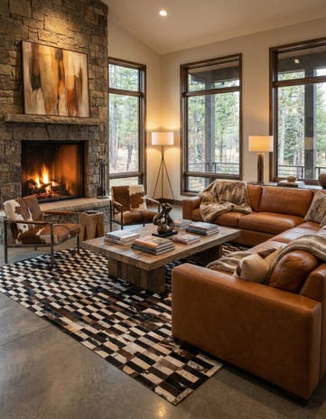 8' 3 x 9' 11 Cowhide - Patchwork Rug
