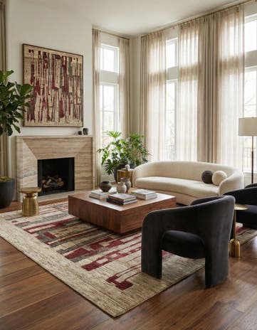 5' 9 x 8' 2 Kashkuli Wool Rug