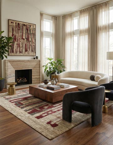 5' 9 x 8' 2 Kashkuli Wool Rug