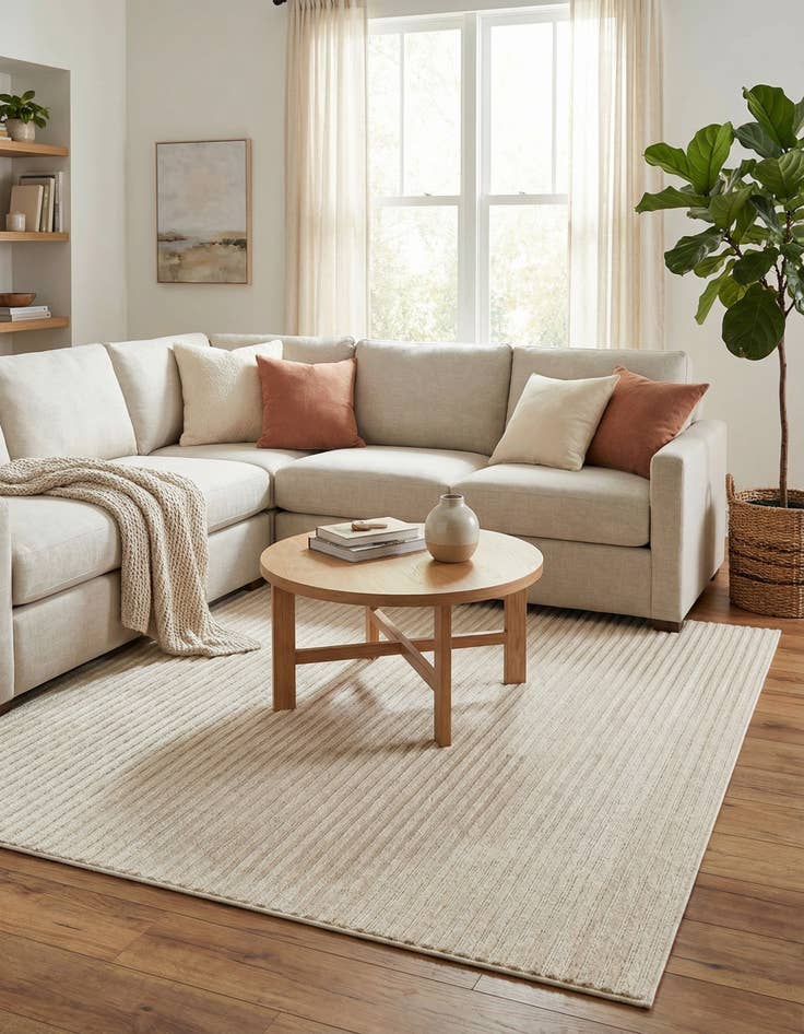 Detail image of 7' 10 x 7' 10 Easy-Clean Sabrina Soto Indoor / Outdoor Square Rug