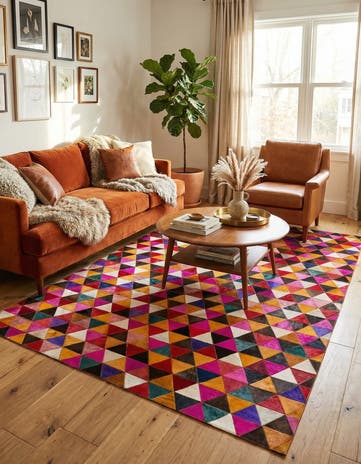 5' 2 x 8' 1 Cowhide Stocks Rug