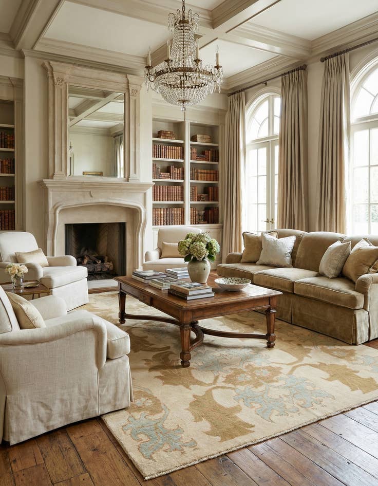 Detail image of 7' x 13' 2  Hand Knotted Oushak Wool Rug