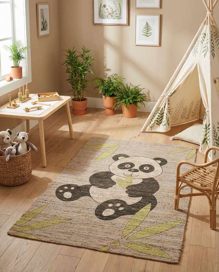 4' 1 x 6' 3 Chenille Jute Rug