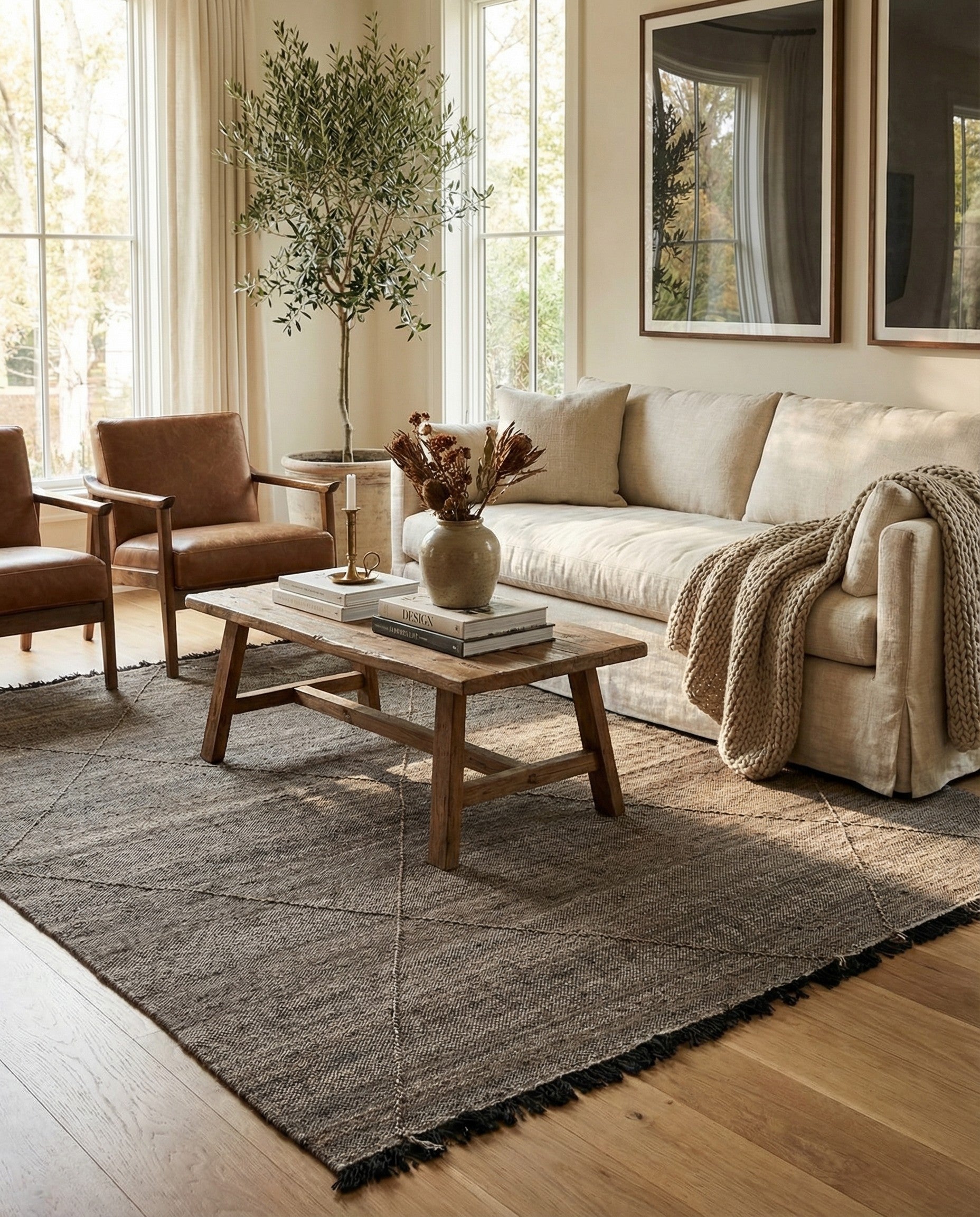 8' 5 x 9' 8 Hand Knotted Moroccan Wool Rug