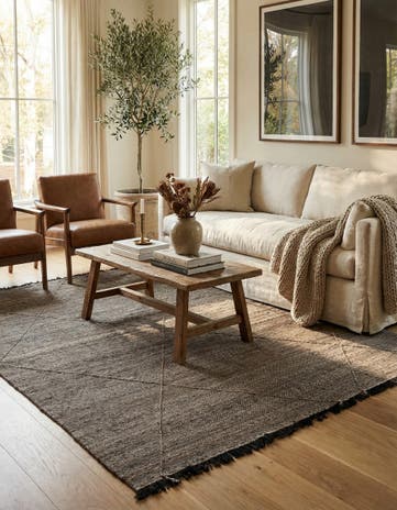 8' 5 x 9' 8 Hand Knotted Moroccan Wool Rug