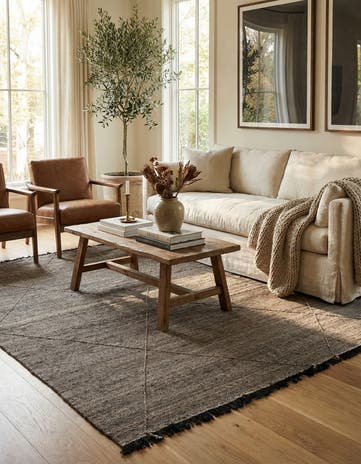 8' 5 x 9' 8 Hand Knotted Moroccan Wool Rug