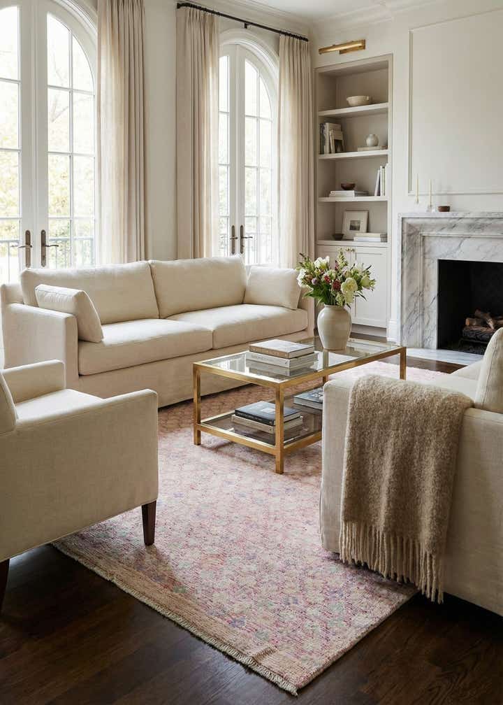 9' 1 x 11' 9 Hand Knotted Darya Wool Rug