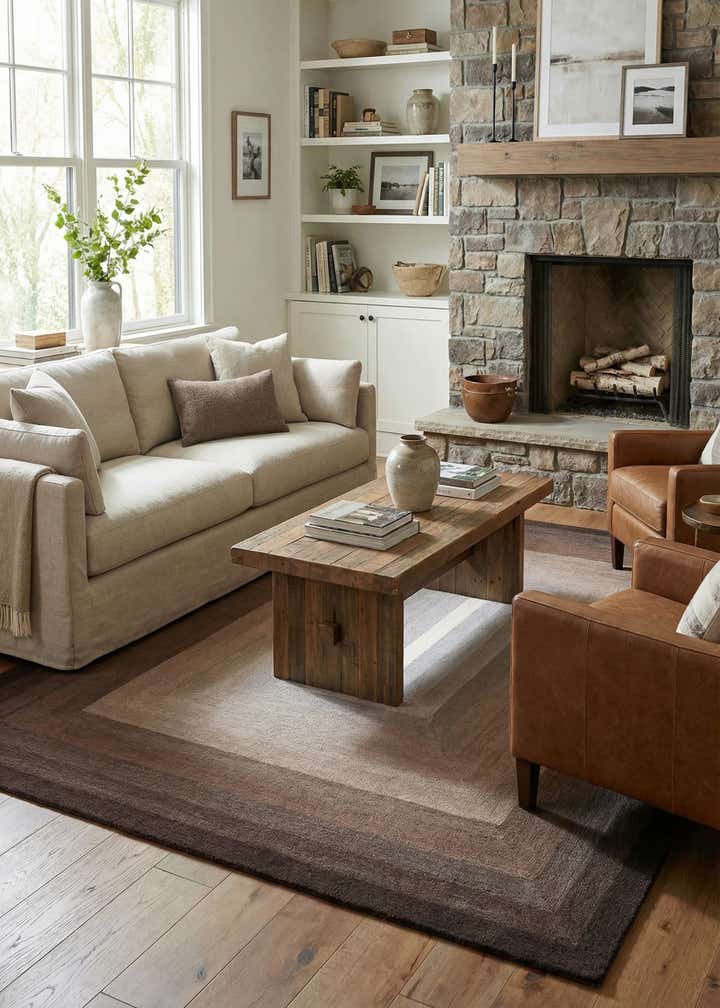 7' 10 x 10' Ombre Wool Rug