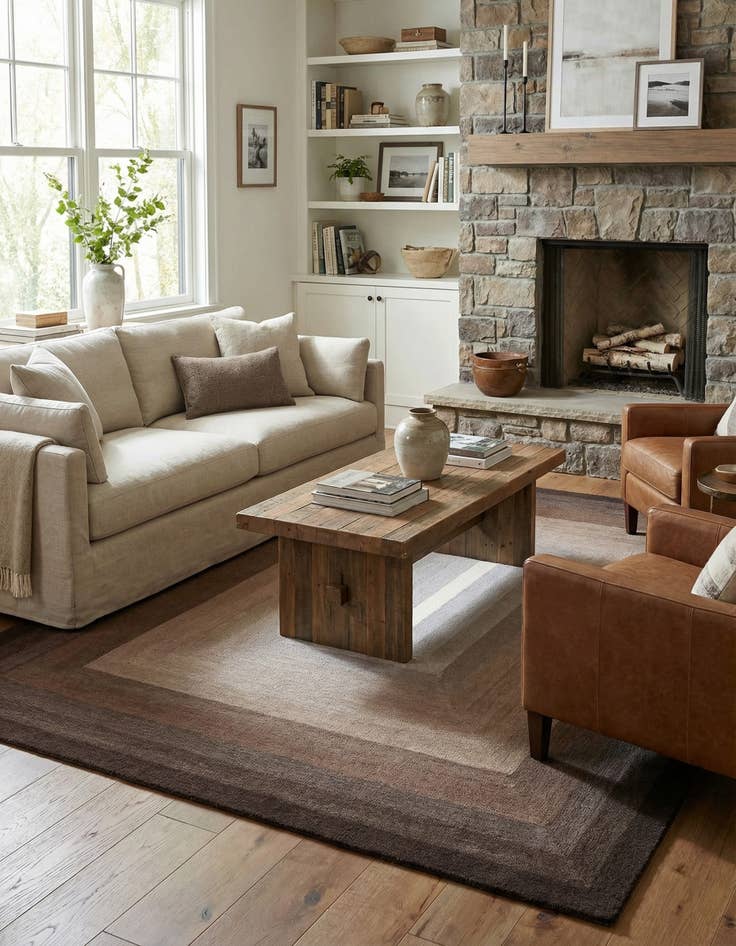 Detail image of 7' 10 x 10' Ombre Wool Rug