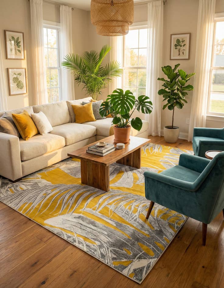 Detail image of 10' x 10' Blossom Square Rug