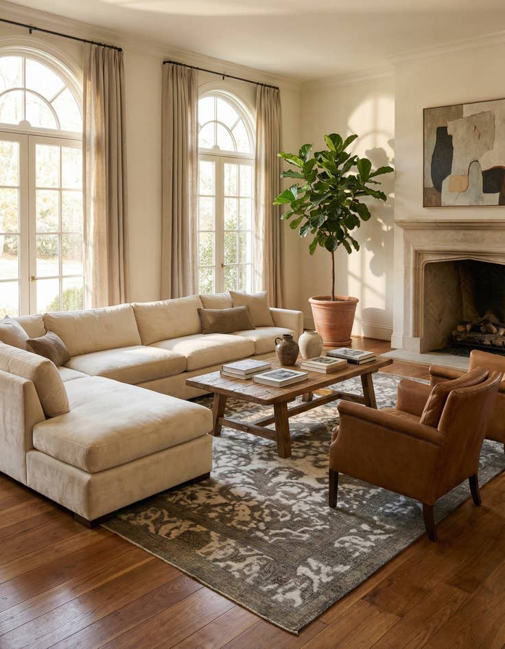 Detail image of 9' 4 x 12' 3  Hand Knotted Ultra Vintage Persian Wool Rug