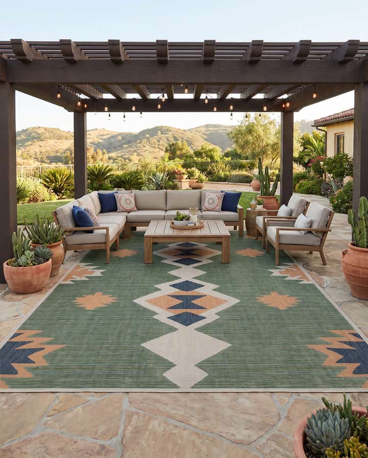 10' x 14' Easy-Clean Baja Indoor / Outdoor Rug