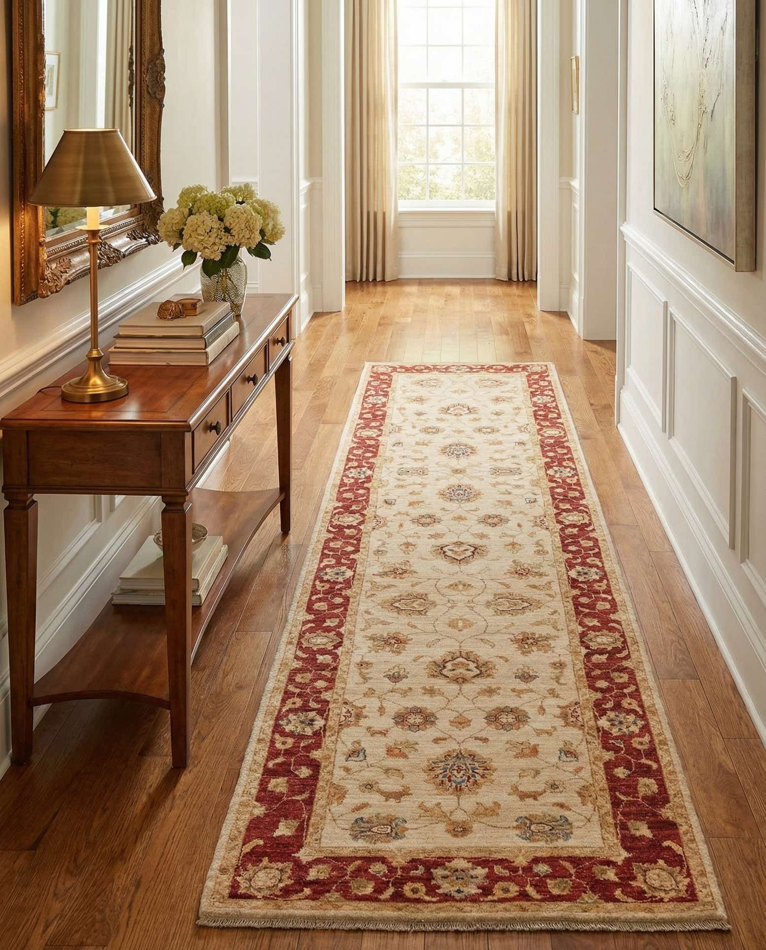 2' 9 x 10' 1 Hand Knotted Peshawar Ziegler Runner Rug