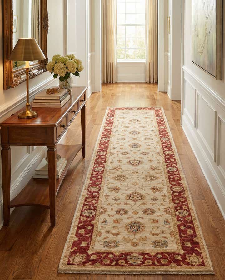 2' 9 x 10' 1 Hand Knotted Peshawar Ziegler Runner Rug