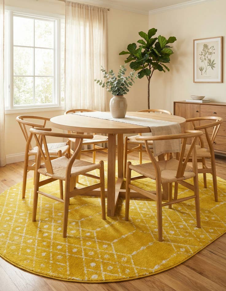 Detail image of 7' 10 x 10' Paxon Trellis Oval Rug