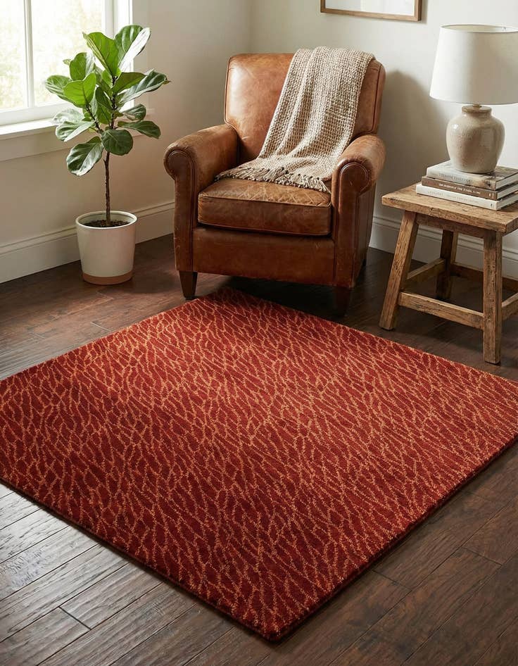 Detail image of 3' 3 x 3' 4 Reproduction Gabbeh Square Rug