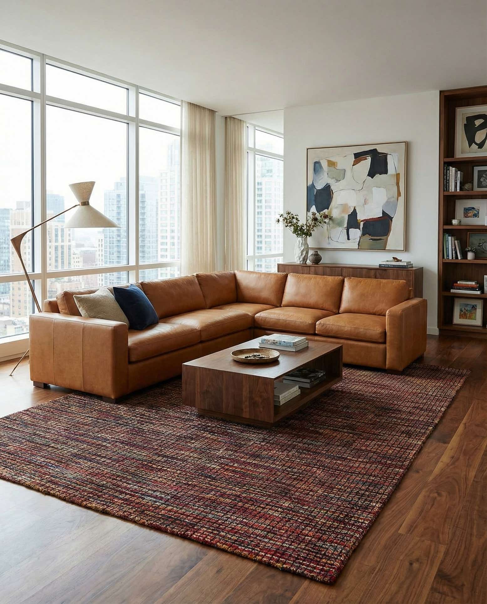 6' 4 x 10' 8 Hand Knotted Darya Wool Rug