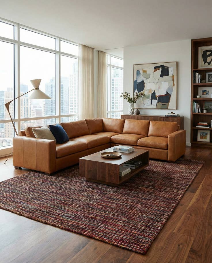 Detail image of 6' 4 x 10' 8 Hand Knotted Darya Wool Rug