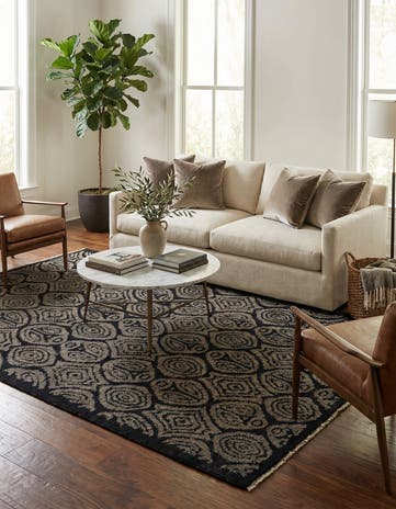 5' 4 x 9' 11 Hand Knotted Darya Wool Rug