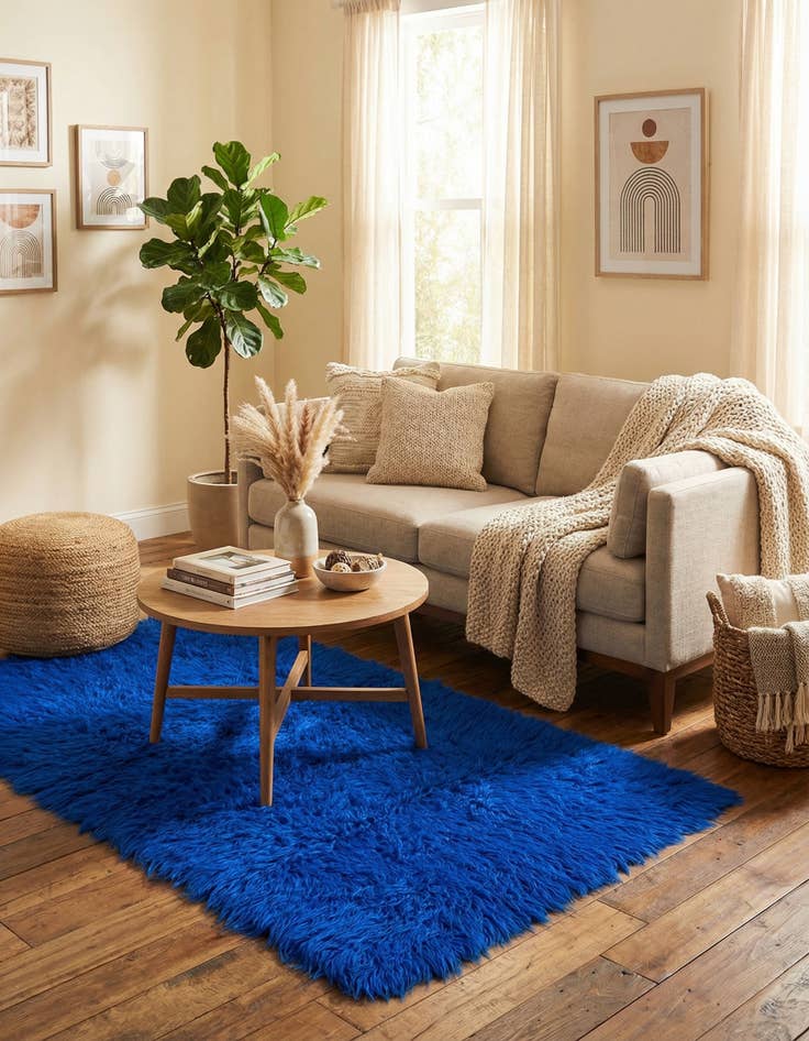 Detail image of 2' 10 x 5' 4  Hand Knotted Moroccan Wool Rug