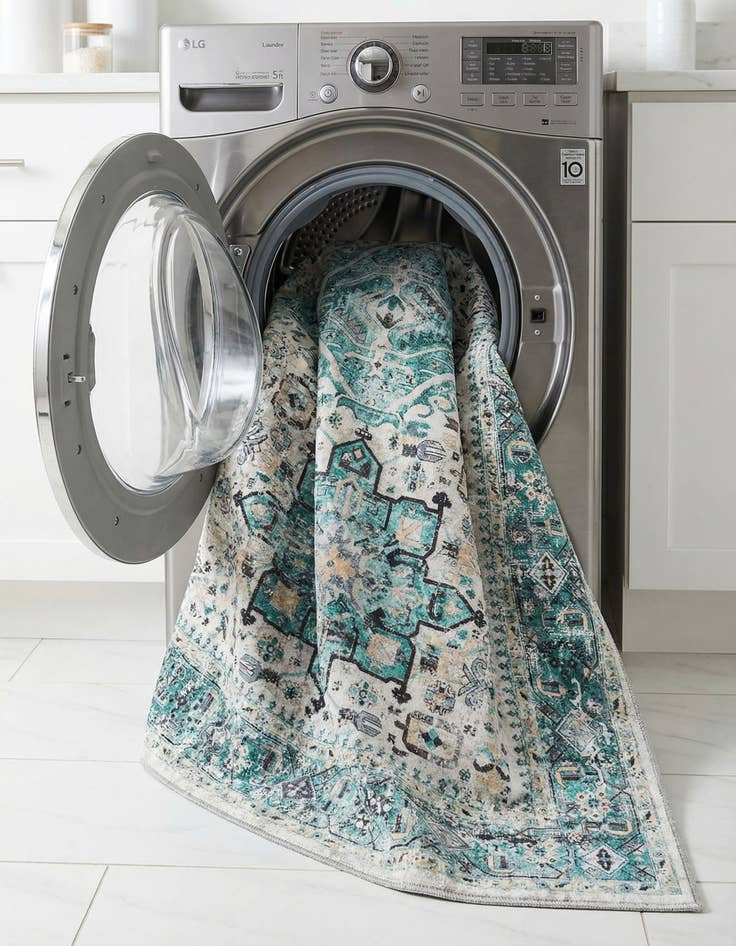 Detail image of 5' x 8'  Washable Yara Rug