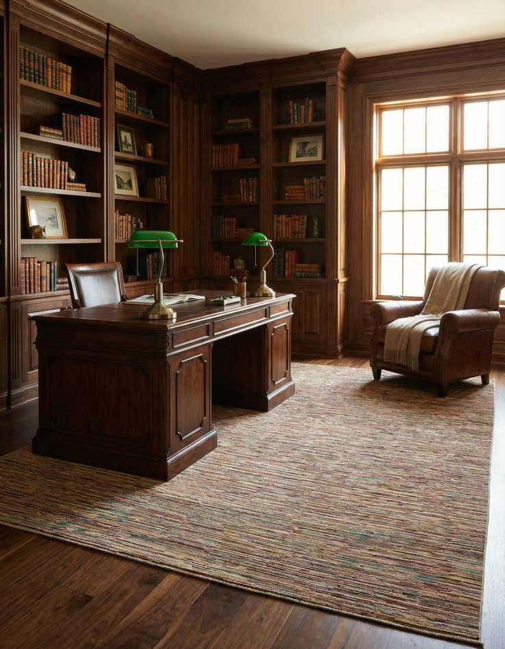 Detail image of 9' 7 x 12' 10  Hand Knotted Modern Ziegler Wool Rug