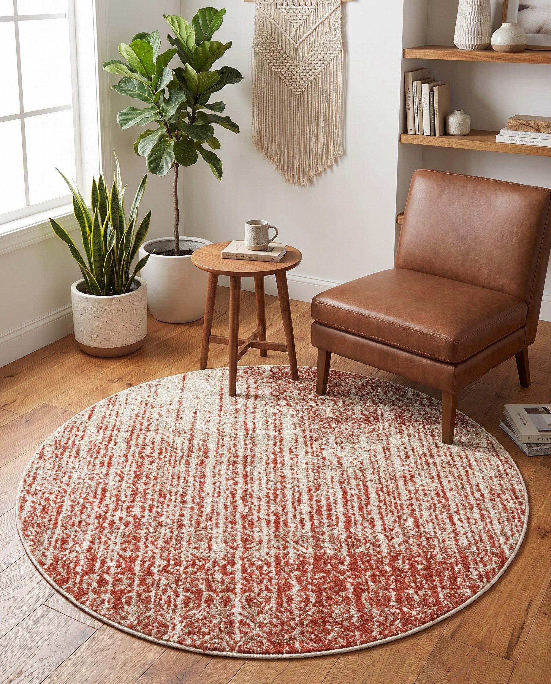 4' x 4' Angelica Round Rug