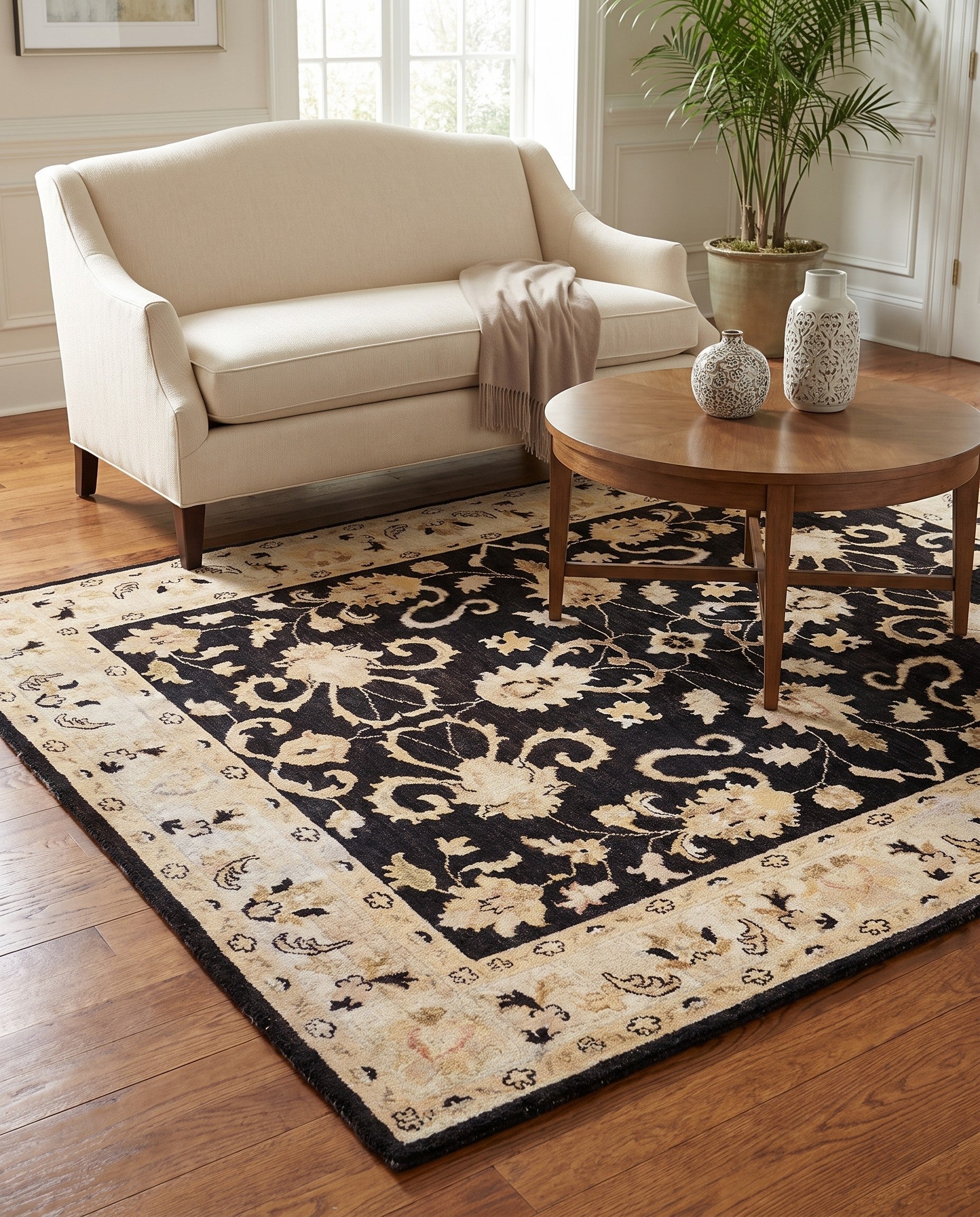 5' x 6' 9 Hand Knotted Ziegler Rug