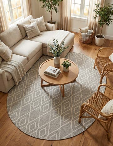 7' 10 x 10' Easy-Clean Jill Zarin Turks and Caicos Indoor / Outdoor Oval Rug