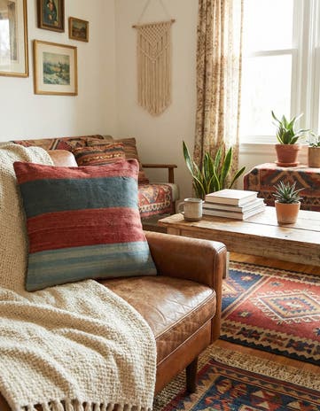 2' 5 x 2' 5 Hand Woven Pillow Wool Square Rug