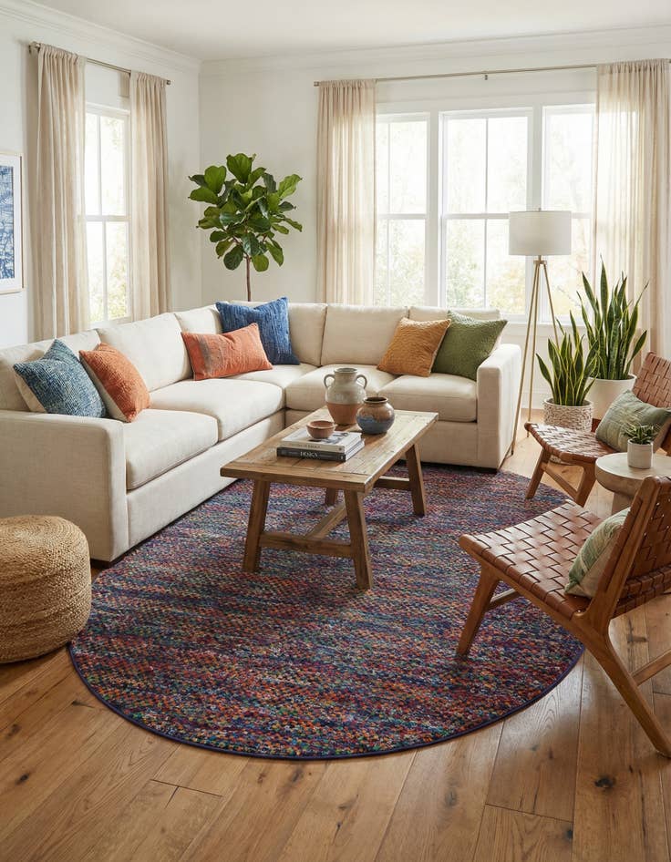 Detail image of  7' 10 x 10' Calypso Oval Rug