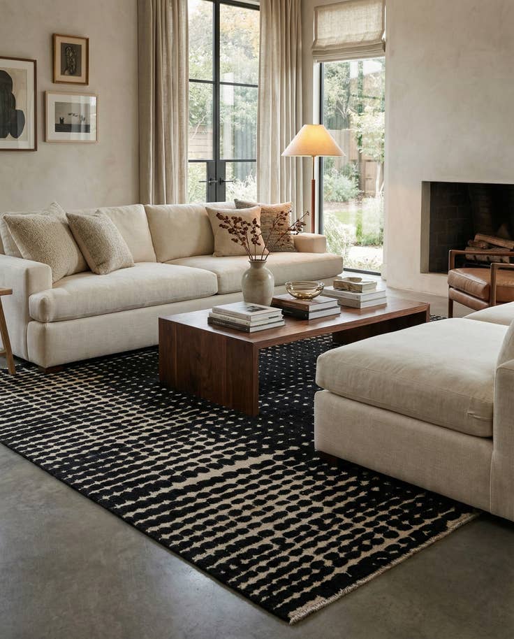 Detail image of 8' x 10' Hand Knotted Darya Wool Rug