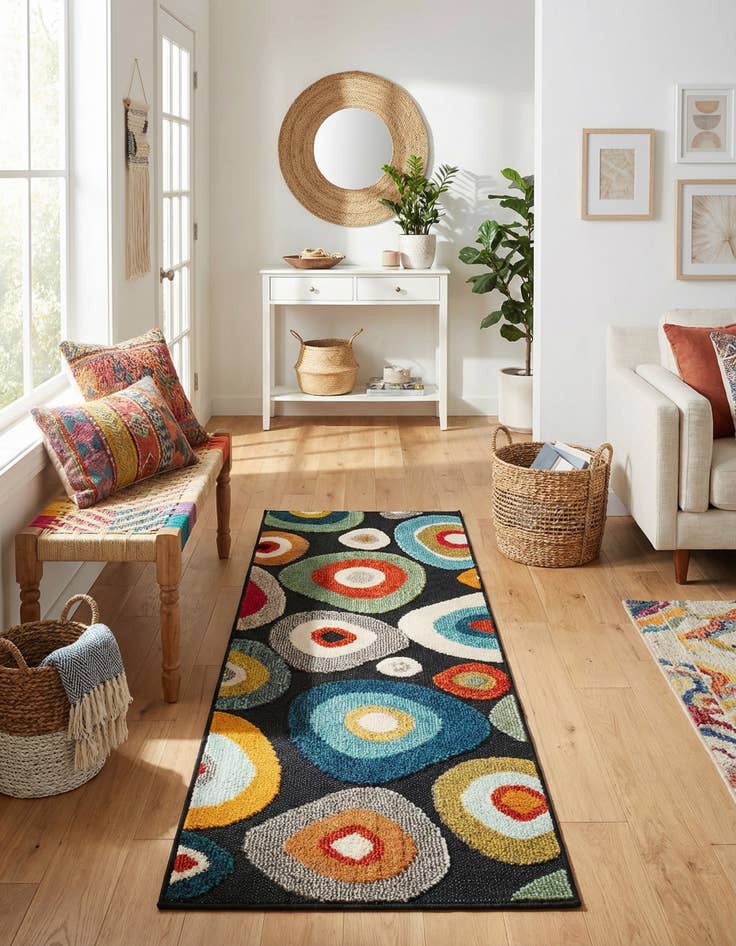 Detail image of 2' x 5' Easy-Clean Casablanca Indoor / Outdoor Runner Rug