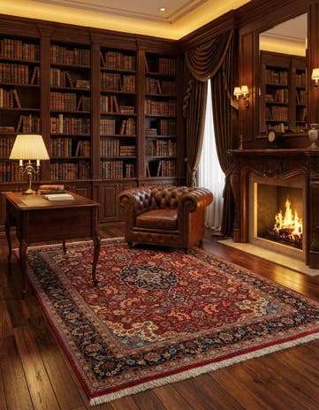 4' 9 x 6' 6 Gazwin Wool Rug