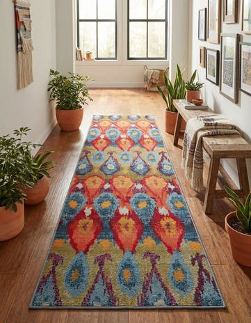 2' x 8' Easy-Clean Modern Indoor / Outdoor Runner Rug