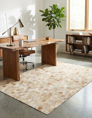 4' x 5' 11 Cowhide Stocks Rug