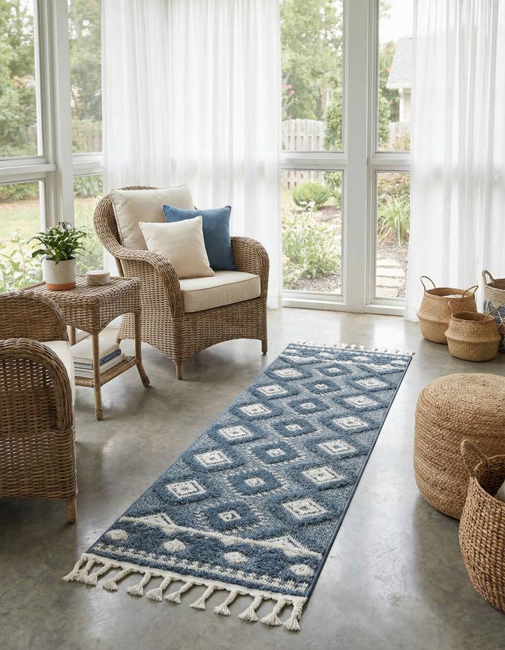 Detail image of 2' x 6' Boho Runner Rug