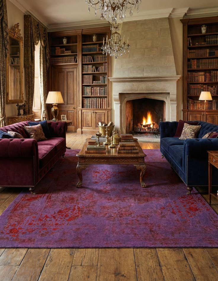 Detail image of 9' 11 x 13' 3 Vintage Royal Wool Rug