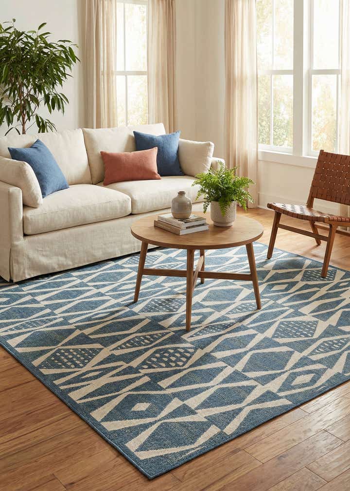 10' x 10' Easy-Clean Baja Indoor / Outdoor Square Rug