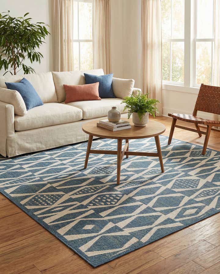 10' x 10' Easy-Clean Baja Indoor / Outdoor Square Rug
