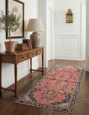 3' 3 x 6' 4 Hand Knotted Ultra Vintage Persian Wool Runner Rug