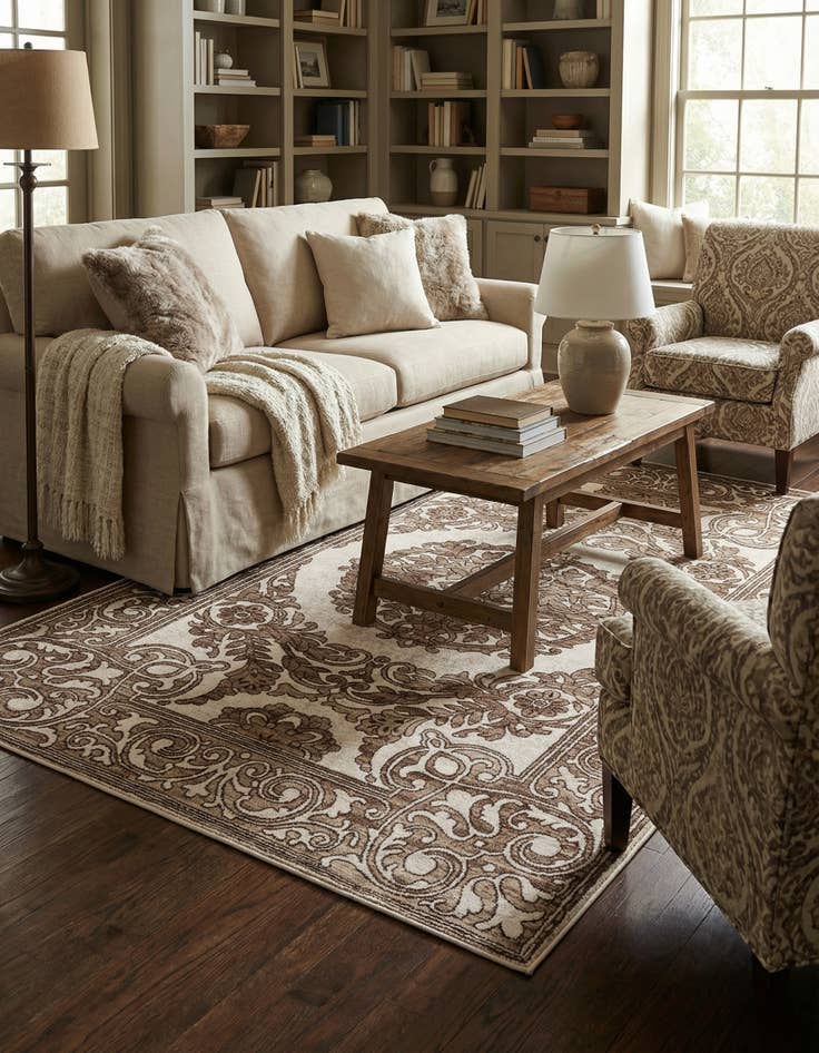 Detail image of 5' 3 x 8' Hermitage Rug